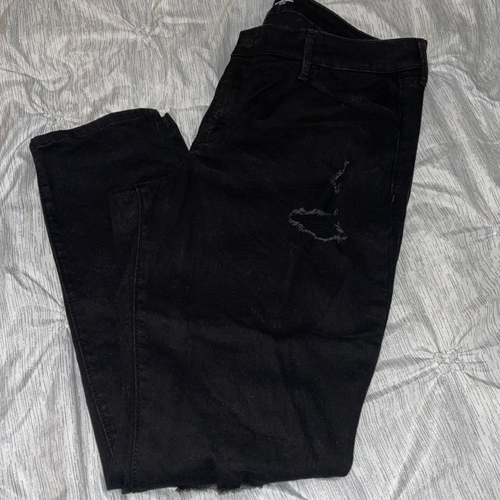 Old Navy Black Pop Icon Skinny Mid-Rise